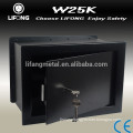 Mechanical key wall mounted safe box with leaf shape keys